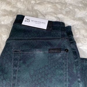 7 For All Mankind High-Waist Ankle Skinny 25 NWT